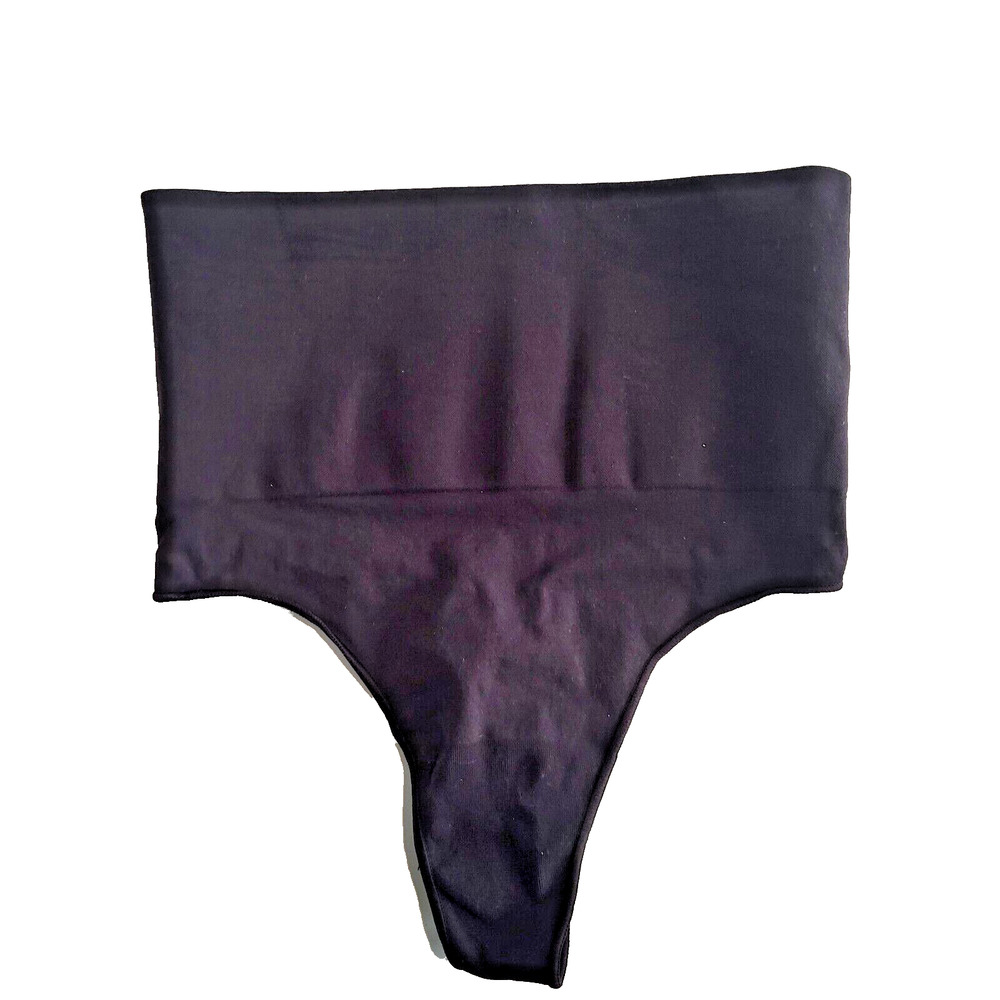 SKIMS Black High-Waisted Shapewear Thong